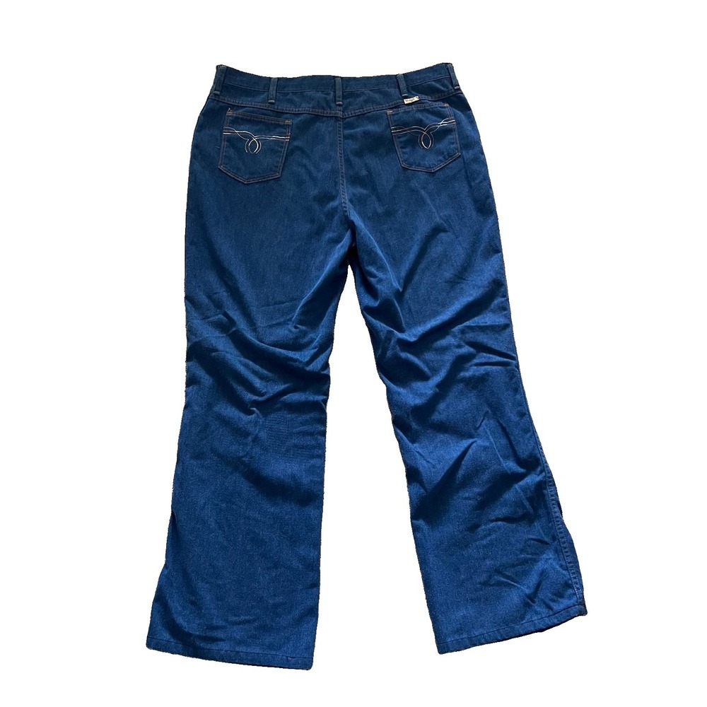 Vintage 1970s Wrangler Jeans For Men 42x34 (Fits 40x31) Bootcut Western Cowboy